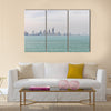 Kuwait's coastline and skyline Multi Panel Canvas Wall Art