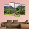 Golf course on the green mountains next to Caracas (Venezuela), Multi Panel Canvas Wall Art