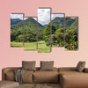 Golf course on the green mountains next to Caracas (Venezuela), Multi Panel Canvas Wall Art