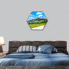 Karwendel mountains in Austria hexagonal canvas wall art