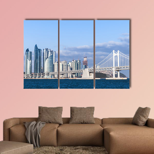 Haeundae District of Busan, South Korea multi panel canvas wall art