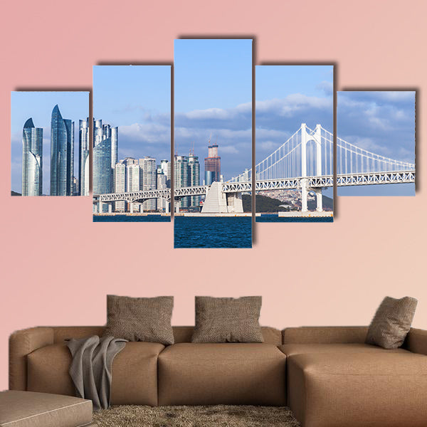 Haeundae District of Busan, South Korea multi panel canvas wall art