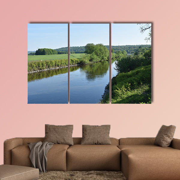 Ruhr River, Essen Germany multi panel canvas wall art