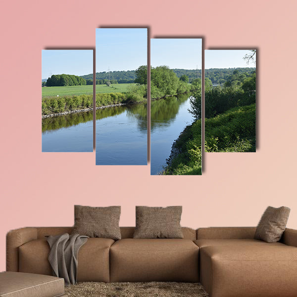 Ruhr River, Essen Germany multi panel canvas wall art