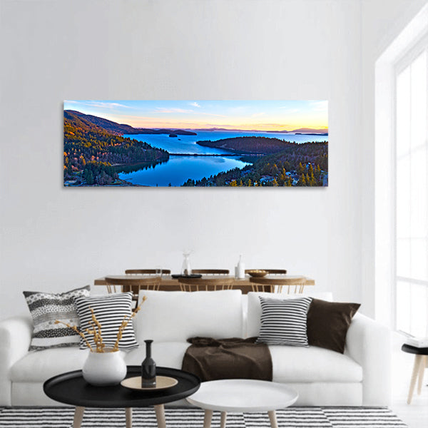 Washington Teddy Bear Cove panoramic canvas wall art.