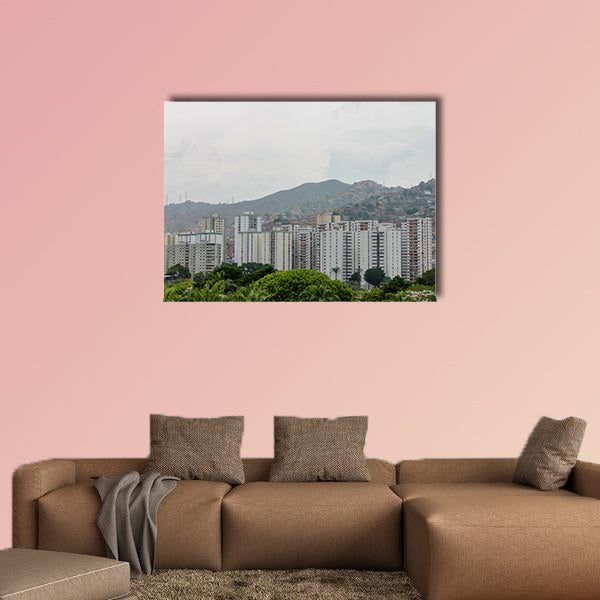 Spectacular view of the city of Caracas, capital of the Bolivarian Republic wall art