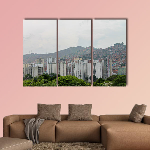 Spectacular view of the city of Caracas, capital of the Bolivarian Republic wall art