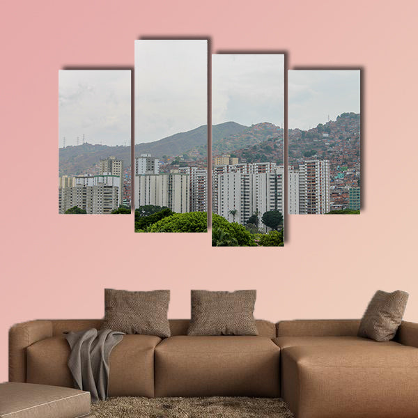 Spectacular view of the city of Caracas, capital of the Bolivarian Republic wall art