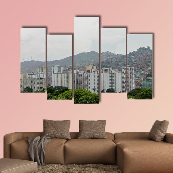 Spectacular view of the city of Caracas, capital of the Bolivarian Republic wall art