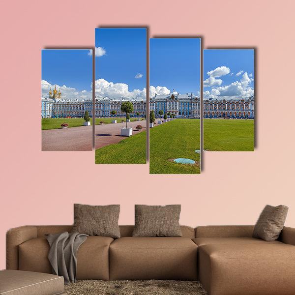 The Catherine Palace is a Rococo palace multi panel canvas wall art