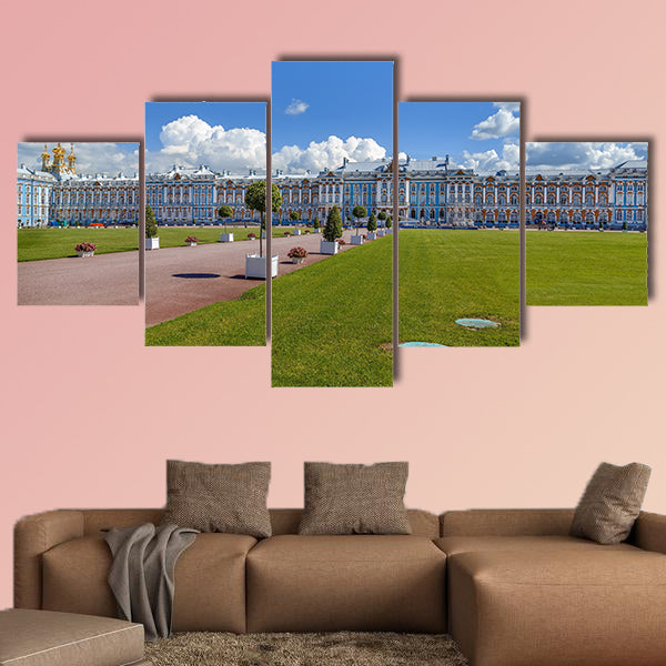 The Catherine Palace is a Rococo palace multi panel canvas wall art