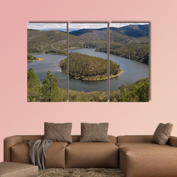 Melero meander in las Hurdes, Caceres multi panel canvas wall art