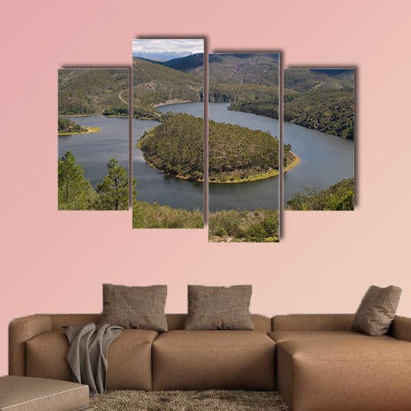 Melero meander in las Hurdes, Caceres multi panel canvas wall art
