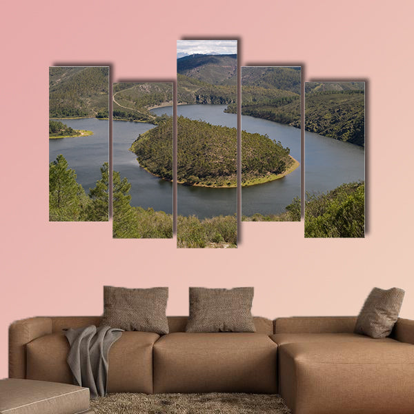 Melero meander in las Hurdes, Caceres multi panel canvas wall art