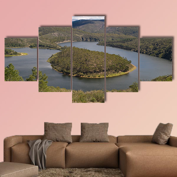 Melero meander in las Hurdes, Caceres multi panel canvas wall art