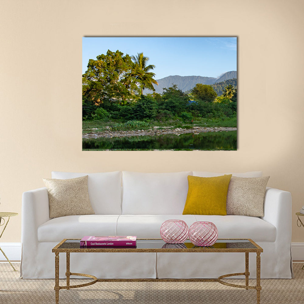 Streams, mountains and rivers in Nakhon Si Thammarat province, Thailand multi panel canvas wall art