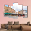 The Markt of Bruges in the heart of the city, Belgium multi panel canvas wall art