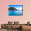 Island at dusk, Ionian archipelago, Greece Multi panel canvas wall art