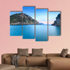 Island at dusk, Ionian archipelago, Greece Multi panel canvas wall art