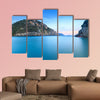 Island at dusk, Ionian archipelago, Greece Multi panel canvas wall art