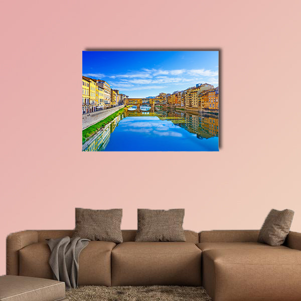 View of Ponte Vecchio, Florence, Italy multi panel canvas wall art