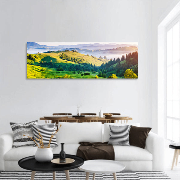 Concept of ecology protection panoramic canvas wall art