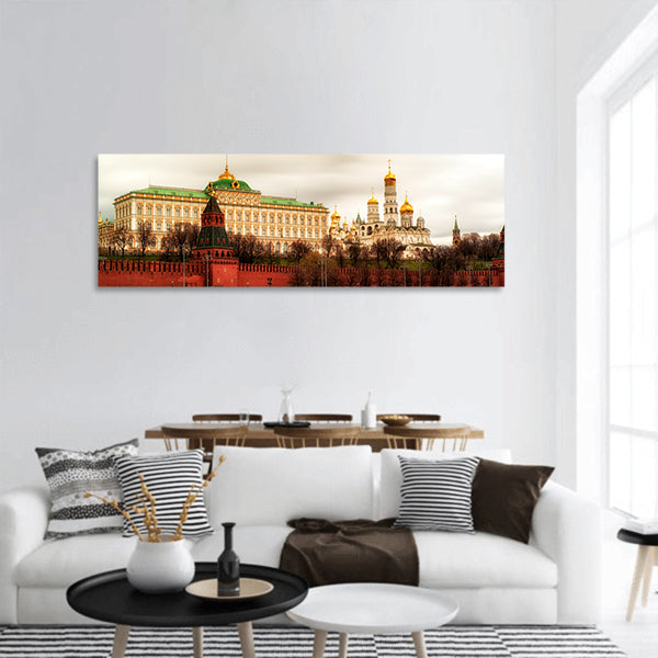 Grand Kremlin Palace, Bell Tower ,Cathedral Annunciation Panoramic canvas Wall Art
