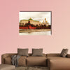 Moscow, Russia, Long Exposure view multi panel canvas wall art