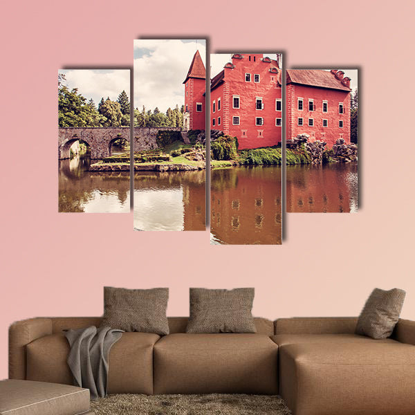 Cervena Lhota is a beautiful chateau in Czech Republic multi panel canvas wall art