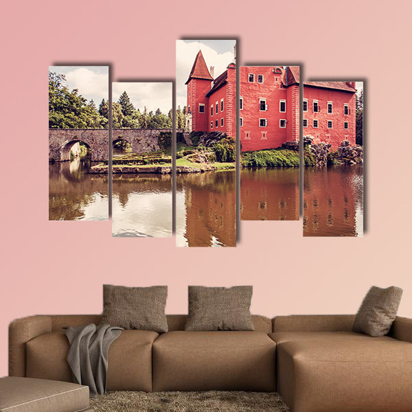 Cervena Lhota is a beautiful chateau in Czech Republic multi panel canvas wall art