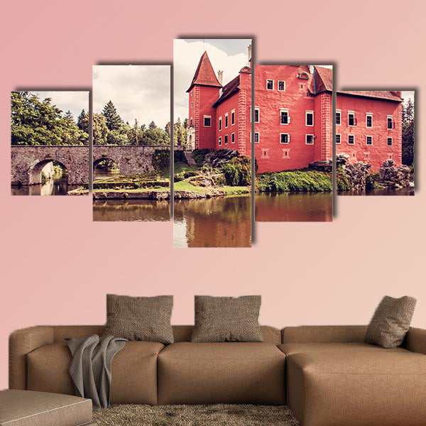 Cervena Lhota is a beautiful chateau in Czech Republic multi panel canvas wall art