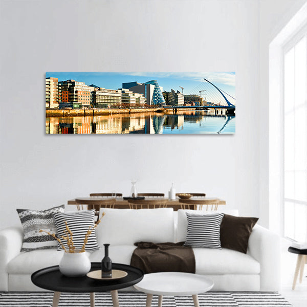 Modern buildings and offices panoramic canvas wall art