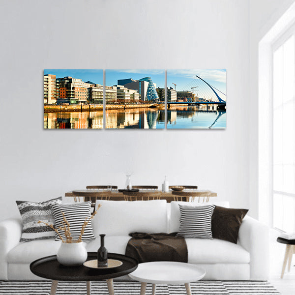 Modern buildings and offices panoramic canvas wall art