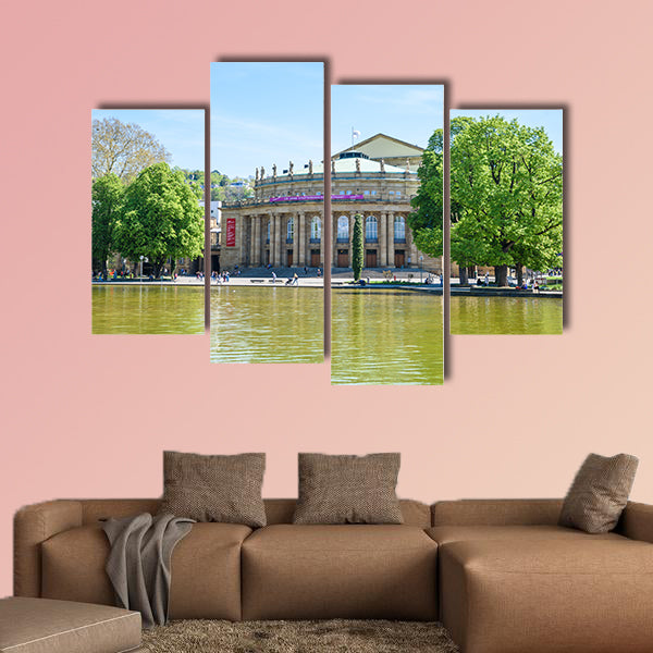 Stuttgart State Theatre Opera building, Germany multi panel canvas wall art