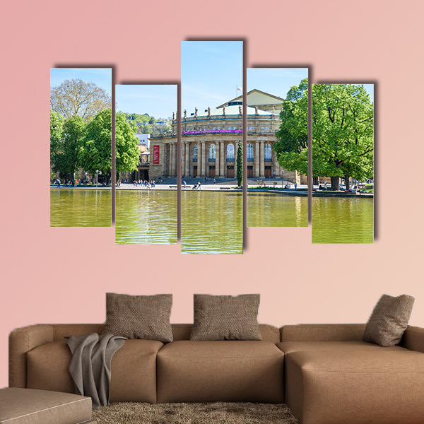 Stuttgart State Theatre Opera building, Germany multi panel canvas wall art