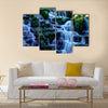 Waterfall in Virginia Water, Surrey, United Kingdom multi panel canvas wall art