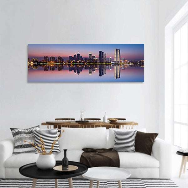 jinji lake in suzhou city panoramic canvas wall art