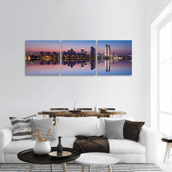 jinji lake in suzhou city panoramic canvas wall art