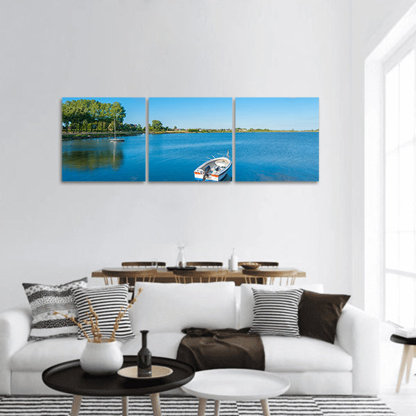 Burger inland lake in Burgstaaken panoramic canvas wall art