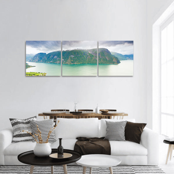 Scenic nature landscape panoramic canvas wall art
