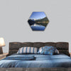 Capilano Reservoir Lake British Columbia hexagonal canvas wall art