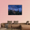 View of the Festival Wheel in Edinburgh multi panel canvas wall art