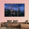 View of the Festival Wheel in Edinburgh multi panel canvas wall art