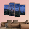 View of the Festival Wheel in Edinburgh multi panel canvas wall art