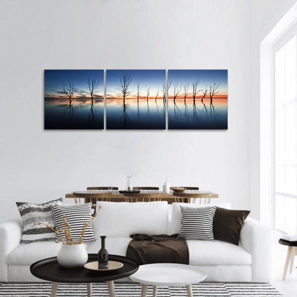 Mystic Lake panoramic canvas wall art