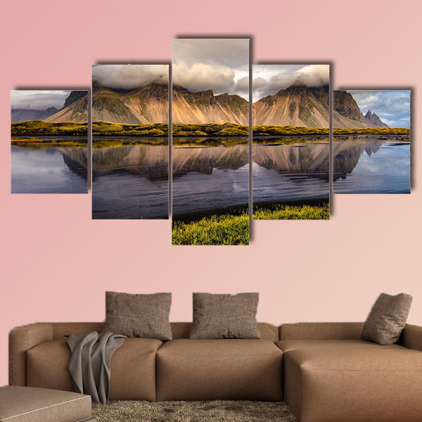 Vestrahorn Mountain Iceland multi panel canvas wall art