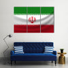 Vector illustration of waving national flag of Iran Multi Panel Canvas Wall Art