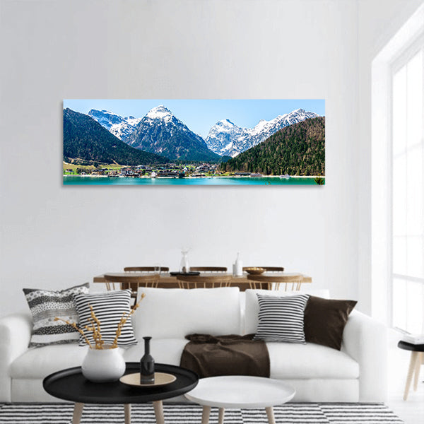 Achensee lake panoramic canvas wall art