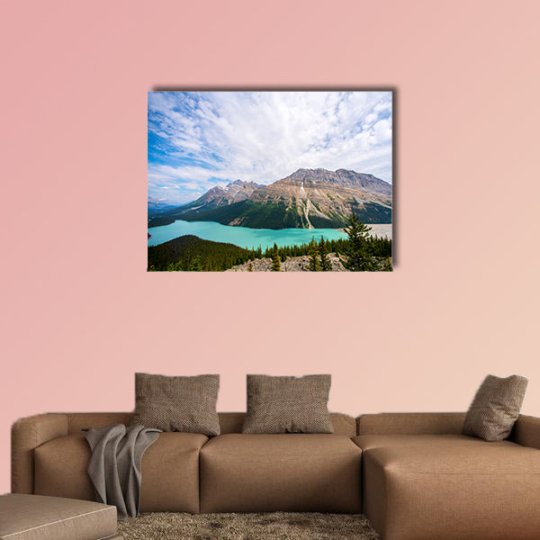 Beautiful blue Peyto Lake in the Rocky Mountains, Alberta, Canada wall art