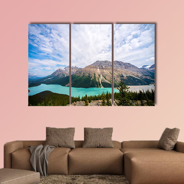 Beautiful blue Peyto Lake in the Rocky Mountains, Alberta, Canada wall art